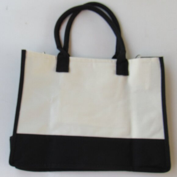 OASSIE Teacher Appreciation Gifts Colorful Rainbow Canvas Tote Bag With Zipper - Picture 2 of 10